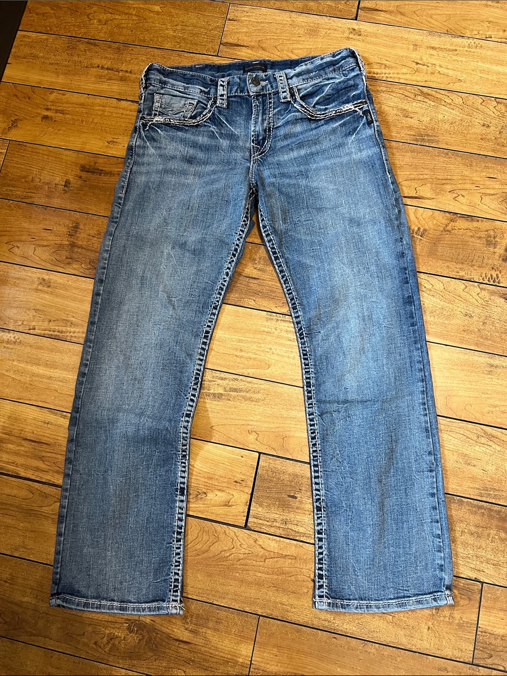 Mens Silver Gordie Jeans